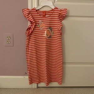 Kids dress, colors: coral, white, pink, from Gymboree, size:12